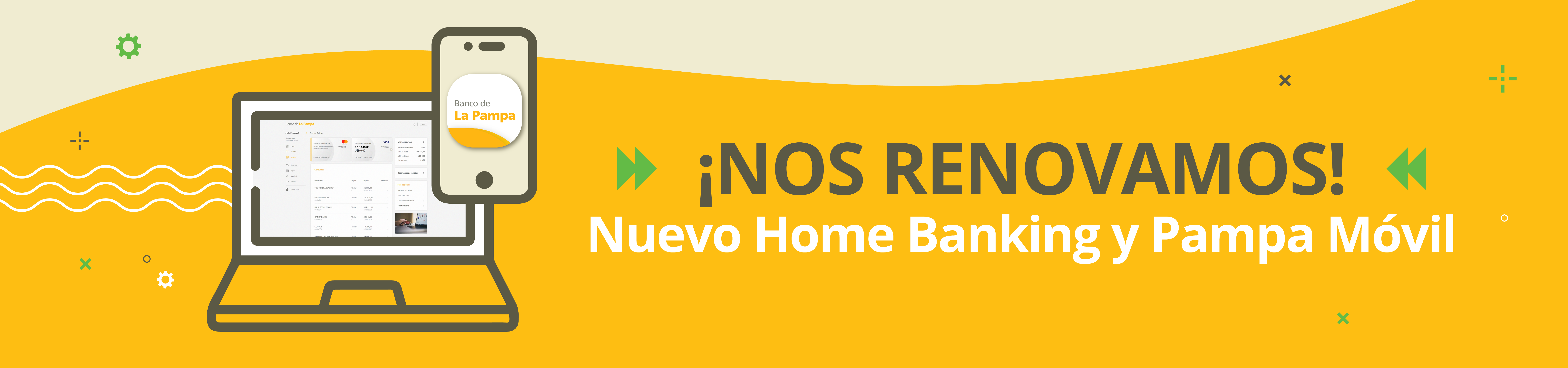 Nuevo Home Banking y Pampa Móvil
