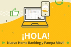 Nuevo Home Banking y Pampa Móvil